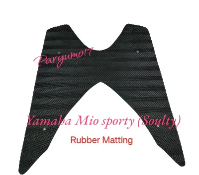 RUBBER MATTING YAMAHA MIO SPORTY 2018( SOULTY)(bolts & washers not included)