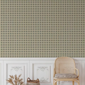 45x100cm PVC Rattan Wallpaper Dinding Bilik Tidur Wall Paper Kitchen Cabinet Stickers Waterproof Oil Self-adhesive