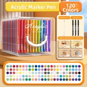 MINGZHUO | Water-Based Non-Toxic Washable Soft-Tip Layered Colors Art Markers
