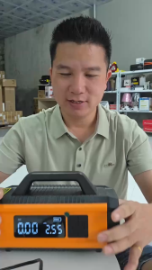 Kích Bình ô tô đa năng kiêm bơm lốp 4in1 QB05 Có Tay Cầm 10000mAh - Việt Bắc Car Store