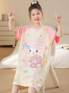 SHAPRA | Cute Cartoon Lamb Cotton Short Sleeve Summer Girls Sleepwear