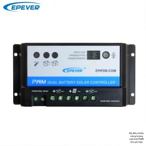 Bộ Điều Khiển Năng Lượng Mặt Trời Pin Kép EPever 20A 10A Bộ Điều Chỉnh Sạc PWM 12V 24V Với Màn Hình Hiển Thị Từ Xa Tùy Chọn MT-1