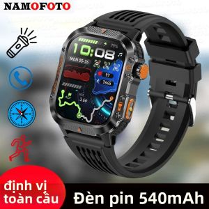 Đồng Hồ Thông Minh GPS Tích Hợp Mới Đồng Hồ Đeo Tay Thể Thao Ngoài Trời 2.01  Với Pin 540mAh Đèn Pin La Bàn Máy Đo Nhịp Tim Chức Năng Gọi Bluetooth