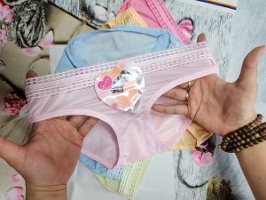 Combo 10 Quần Lót Nữ Thun Lạnh Thái Phối Đai Ren Trước (Size 35-45 Kg) 239 Chất Vải Mềm Mịn Thoáng Mát Co Giãn Tốt - Đồ Lót Quỳnh Anh