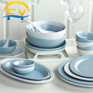 FY Ceramic Tableware Ceramic Dinnerware Set Ceramic Plate Ceramic Bowl Spoon Pinggan Mangkuk Seramik Love Shape Plate Tray Baby Blue Dinning Plate Blue Pink Spoon 陶瓷餐具