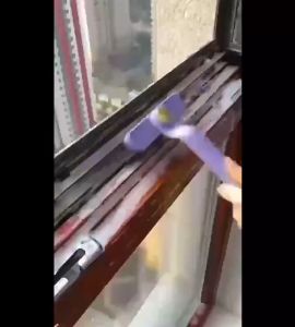 BB7 - Sikat Pembersih Jendela Lantai Dapur 3IN1 Wiper Mini Sikat Pembersih Celah Sudut Dengan Gagang 360 Derajat Multifungsi