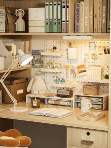 Modern Minimalist Metal Wall Partition Rack Bookshelf Display Shelf No-Drilling Required Entrance Desk Storage Wall Display