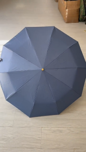 LORDWEY Windproof and UV-resistant Casual Folding UPF50+ Automatic Handle with A Curved Handle Design Fashionable and Compact 23-inch 10-bone Umbrella