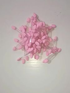 Bộ 50 Dụng Cụ Tán Phấn Mắt Hai Đầu Bằng Mút Xốp Que Tán Tái Sử Dụng Dùng Cho Phấn Mắt Trang Trí Móng Tán Phấn Cọ Trang Điểm