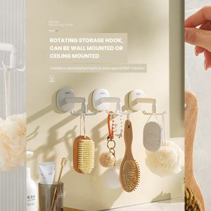 [SG InStock] ECOCO Rotating Hexagonal Hook 旋轉六角鉤 - 360° Rotating Hook wall hanger 360° 旋轉鉤掛牆衣架