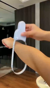 Thước dây đo eo 3 vòng Cuộn thước dây nút bấm đo cơ thể đa năng dài 150cm hình chữ Y