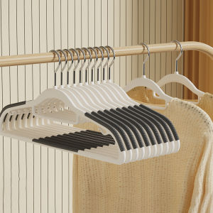 ราวตากผ้ากันลื่นบ้าน Homenhome ไม้เเขวนเสื้อไร้รอยต่อเฉพาะ