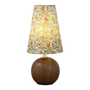 FANCY LAMP CLUB | Bedside Lamp with Vintage French Style Fabric Lampshade