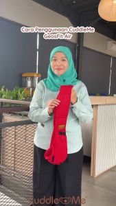 Cuddle Me GeosFit Air Gendongan Bayi Samping M Shape Cukin Sling Pouch Adjustable Air Mesh Newborn Baby Geos Fit Ergonomis