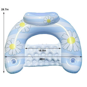 Rooxin | Inflatable Water Hammock Floats Bed Swim Ring Tube Swimming Pool Mattresses Sleeping Bed Beach Lounger Chair Swim Accessory 