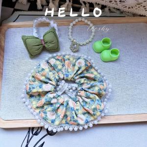 Labubu Rose Pearl Dress Suit for 17cm Doll Clothes Vinyl Doll Clothes Cotton Doll Clothes Sweet Cute Style in Stock