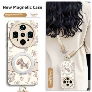GGUU | Magnetic Phone Case For OPPO Find Series Strap Wrist Support Shockproof