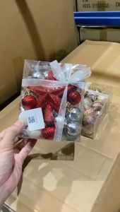 30Pcs/Set Mixed Christmas Balls Xmas Tree Ornaments Balls Home New Year Decorations Hanging Pendants