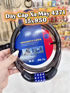 Khóa Dây Xe Máy Chống Trộm Tonyon 4271 - 15x950mm