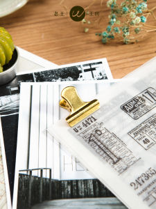 Vintage Metal Tiger Head Clip Portable Document Folder Simple Design Fixing Storage Clip for Exam Papers And Receipts 5 Colors