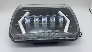 7x6 5X7" LED Headlight White DRL Amber Hi/LowTurn Signal For 4x4 Jeep YJ Cherokee XJ Trucks H4 7 inch Square Headlamp