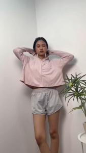 CS QUEEN-UV Protect Jacket Women Ice Silk Cooling Wide Brim Hood Long Sleeve Yoga Running Cycling（CS03）