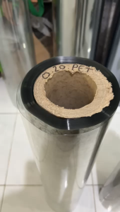 [0.20mm x 70cm] Plastik Mika Kaku Meteran untuk Tutup Seserahan Pernikahan / Hantaran Bening PET Rigid Roll