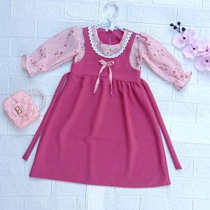 Gamis Muslim Anak nya Terbaru Bahan Crinkle Motif Usia 1 Sampai 9 Tahun Gamis Syari
