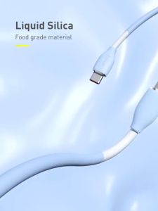 Cáp sạc Type-C to Lightning 20W Baseus CAGD Jelly Liquid Silica gel Fast Charging (Hàng chính hãng)