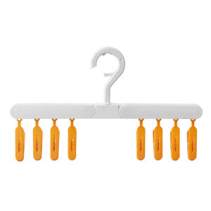 Portable Folding Clothes Drying Rack for Underwear And Hats Special for Student Dormitory Balcony Multi Clip Drying Rack