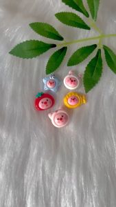 [FREE SHIP] Set 5 cái Crocs Jibbitz Sticker gắn dép theo chủ đề Loopy Hóa Trang Cute - Có Nút Gắn