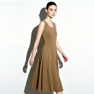 AMII | Elegant Office Casual Cotton Sleeveless A-Line Dress