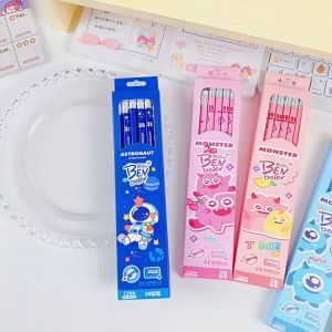 Hộp 12 cây bút chì 2B nhiều hình dễ thương siêu kute có kèm gôm tẩy cực xinh bút chì cute cho học sinh