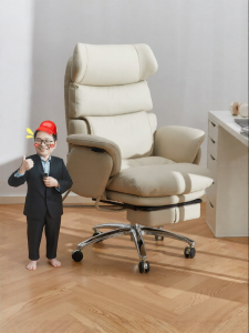 BOJOJAN | Reclining Ergonomic Office Chair Leather 180 Degree
