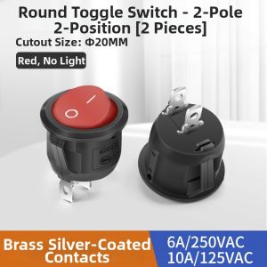 kuicc | Waterproof Lighted Switch 6A 250V 2 Pins
