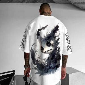 Pokémon Japanese Anime Peripheral Mimikyu Bulbasaur Short Sleeve T-Shirt Pokémon Summer Mens Fashion Breathable Sports Top