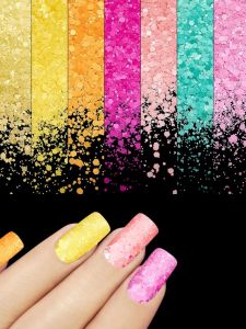 Kexiyan Nail Art Sequins Ultra Thin Pearl Shiny Powder Gold Sparkle Dust for DIY Nail Decoration Any Skin Type Can Use