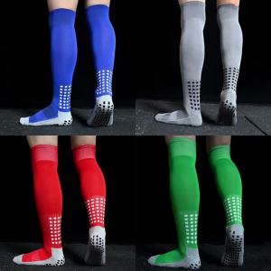 Sports Training Long Football Socks Mens Non-Slip Soccer Socks Breathable Knee High Towel Bottom Stockings For Cycling Hiking