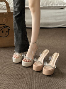 YX | Transparent High Heel Sandals for Women with Anti-fatigue and Platform
