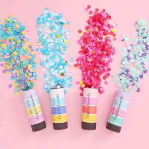Agar.Shop 4 Colors Combination Party Popper Birthday Wedding Anniversary Party Tools