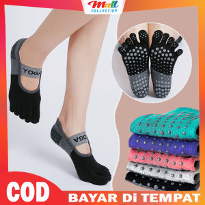 MALL Kaos Kaki Yoga Pilates Anti Slip 5 Jari Pendek Mata Kaki Wanita Socks Premium KK03