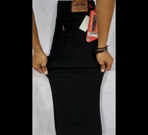 Celana Jeans Stretch Cardinal Model Regular / Standar Warna Hitam Size 28 - 38