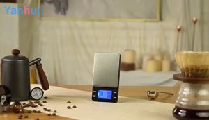 Timbangan Kopi Digital Tahan Air 0.1gr/2Kg Auto-Timer & Akurasi Tinggi USB Portable Isi Ulang