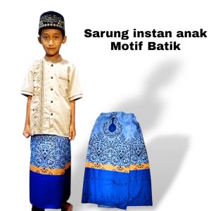 Sarung Instan Anak Laki-laki Usia 2-12 Tahun