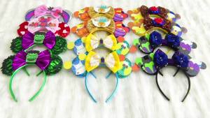 Disney | Disney Mickey Ears Headband Girls Vampire Skeleton Pumpkins Hairband Party Beauty And The Beast Kids Maleficent Hair Accessories