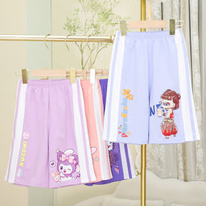 Summer New Cotton Shorts for Boys And Girls Loose Casual Five-Point Beachwear Outerwear Breathable Comfortable Non-Padded Mid-Pants