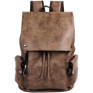 SEWAFOX | Vintage Commuter Business Leather Backpack Large Capacity