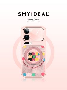 Smyideal | Polka Dotted Rabbit Phone Case with Magnetic and Rotatable Stand for Xiaomi 17 Pro Max