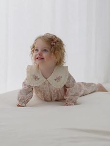 OAK FAMILY | Bộ Đồ Dài Tay Cotton Có Cổ Voan