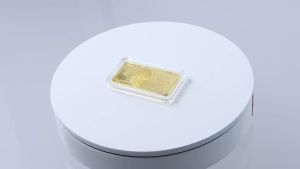 1pcs USA 100 Dollar Bullion 24k Gold Bar American Metal Coin Golden Bars USD With Gif